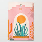 The Day Begins / Desert Garden Landscape Cutting Board Gallery Image 1