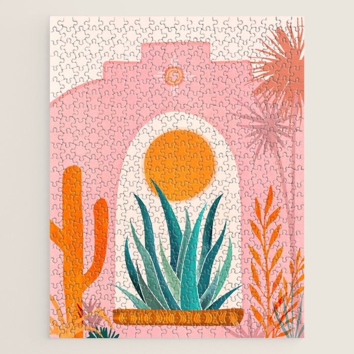 The Day Begins / Desert Garden Landscape Jigsaw Puzzle Gallery Image 1