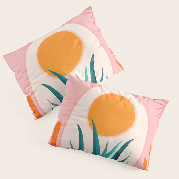 The Day Begins / Desert Garden Landscape Pillow Sham Gallery Image 3