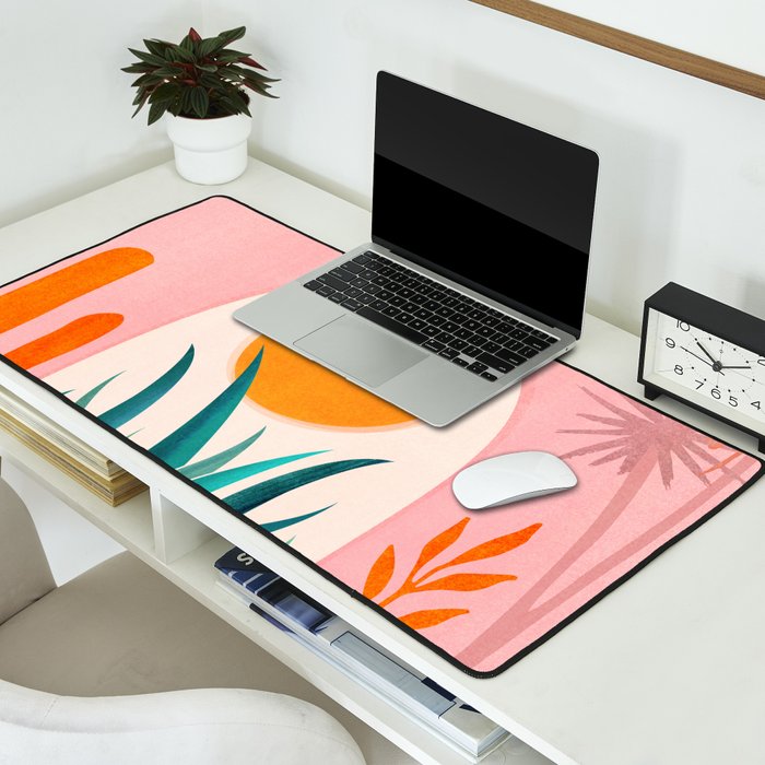 The Day Begins / Desert Garden Landscape Desk Mat Gallery Image 2