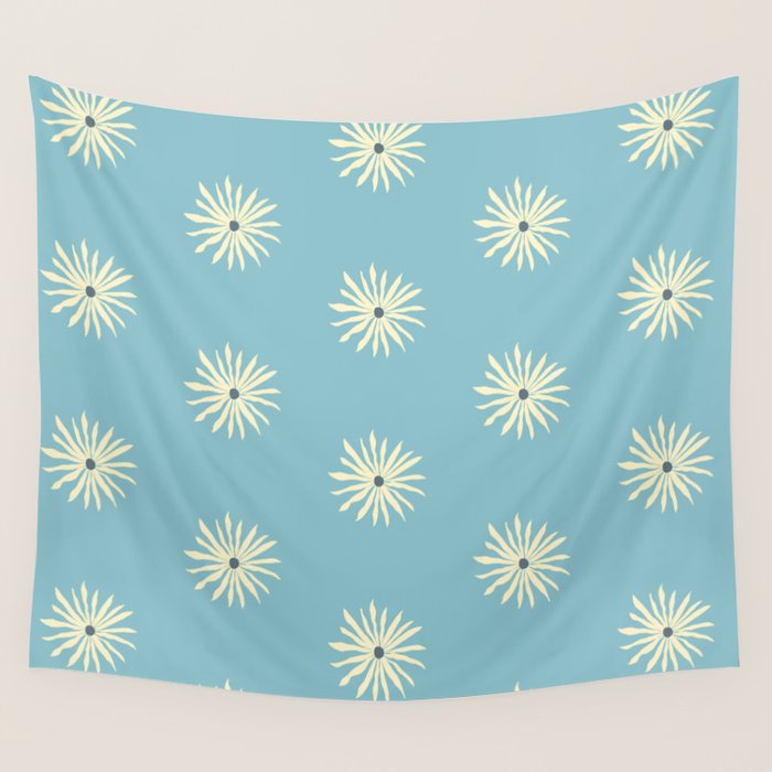 Retro Sun - Blue Sky Wall Tapestry Gallery Image 4