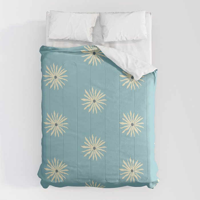 Retro Sun - Blue Sky Comforter Gallery Image 1