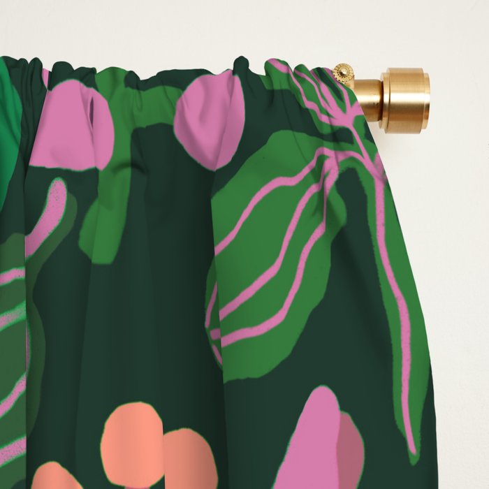 Pink blooming Window Curtain Gallery Image 2