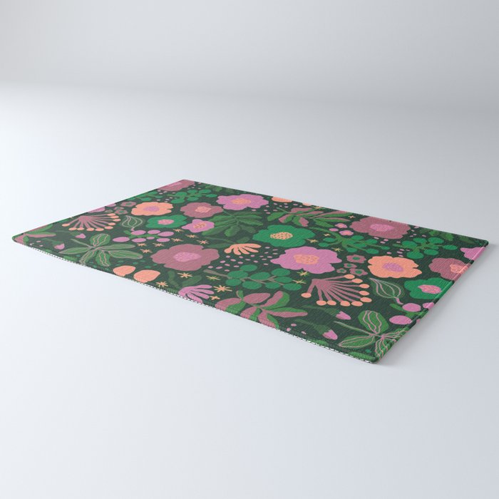 Pink blooming Rug Gallery Image 3