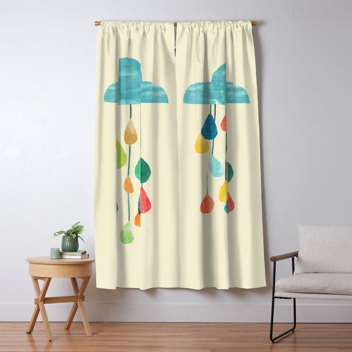 cloudy with a chance of rainbow Window Curtain Gallery Image 5