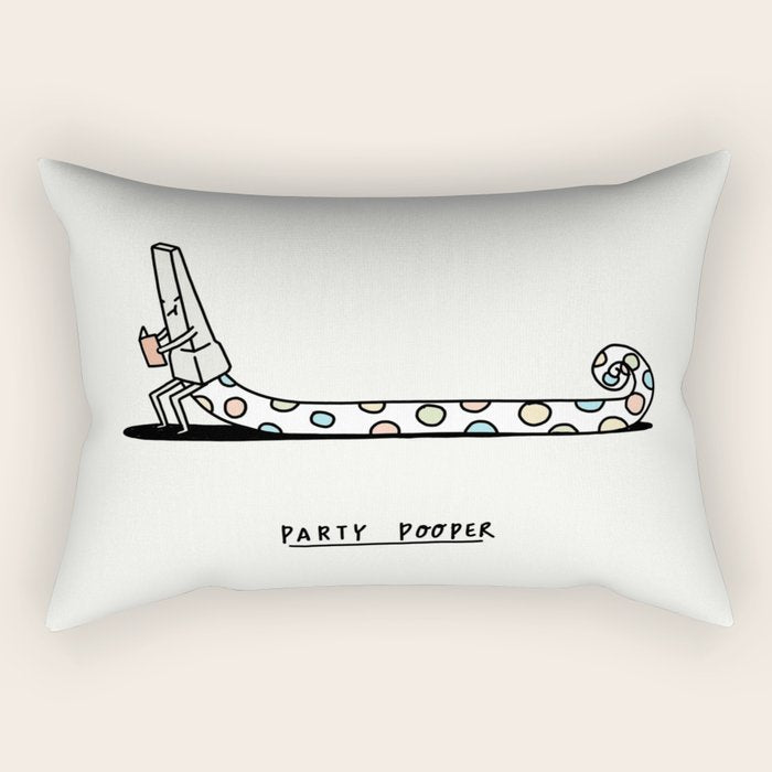 Party Pooper Rectangular Pillow Gallery Image 2
