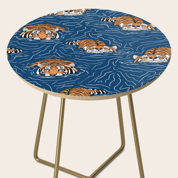 Tigers in the water Side Table Gallery Image 2