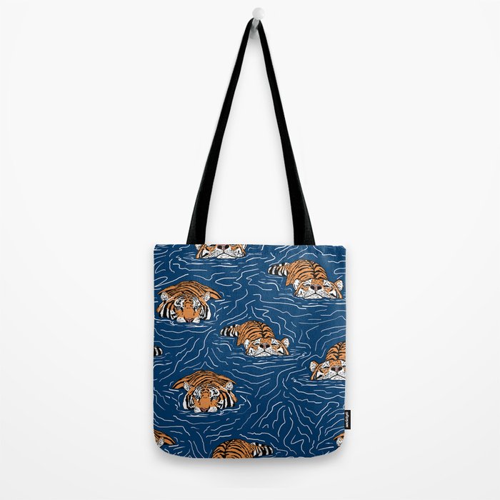 Tigers in the water Tote Bag Gallery Image 2