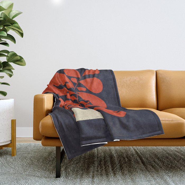 Lazy Plant #1 Throw Blanket Gallery Image 1