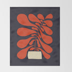 Lazy Plant #1 Throw Blanket Gallery Image 2