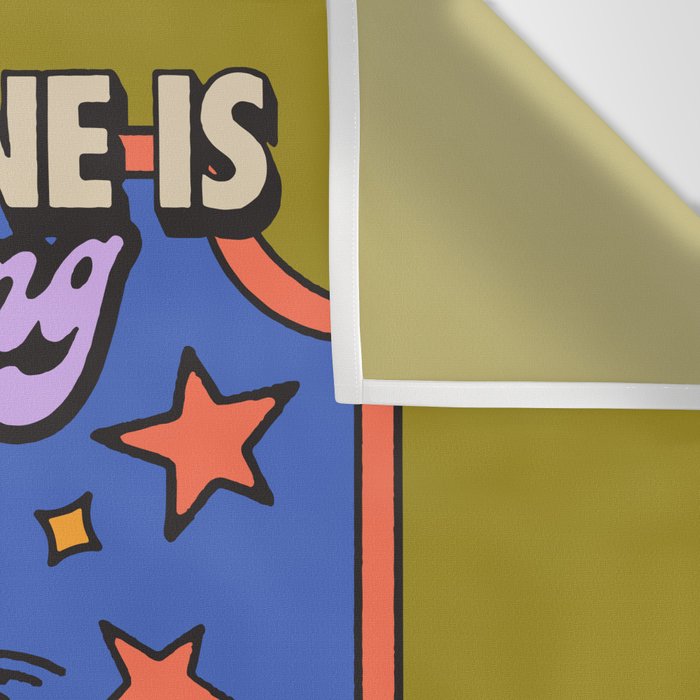 Everyone Is Wrong Except For Me - Cat Illustration Wall Tapestry Gallery Image 3