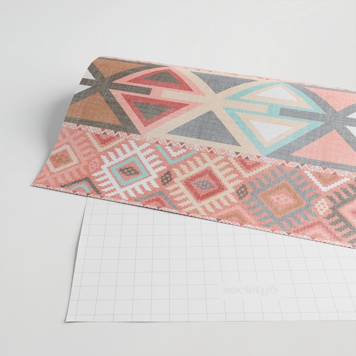 Aztec Artisan in Pink Wrapping Paper Gallery Image 2