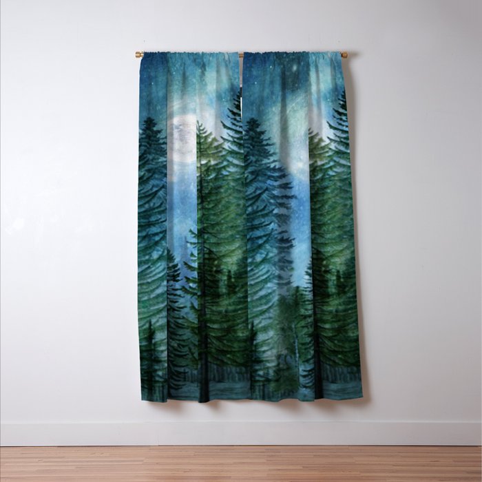 Silent Forest Window Curtain Gallery Image 3