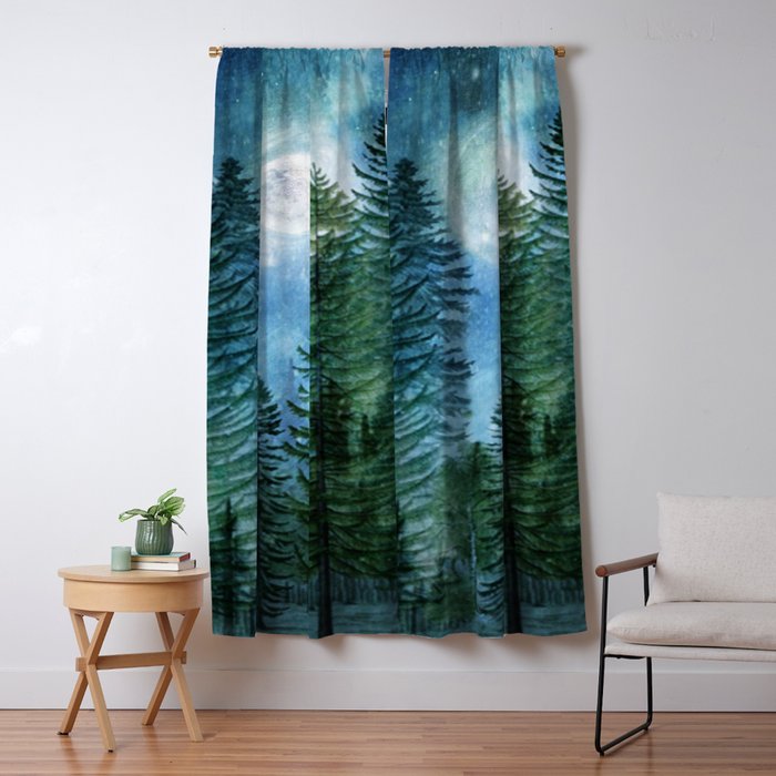 Silent Forest Window Curtain Gallery Image 1