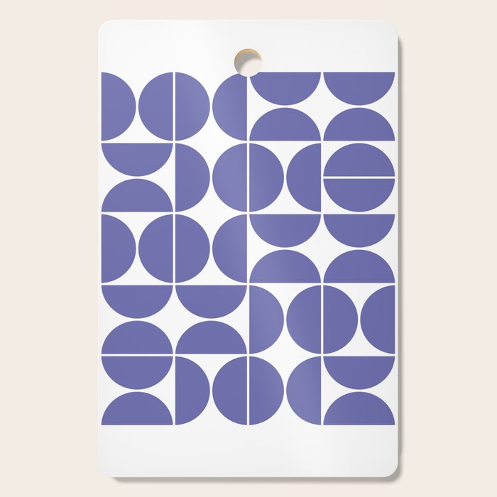Mid Century Modern Geometric 04 Very Peri Cutting Board Gallery Image 1