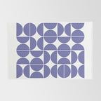 Mid Century Modern Geometric 04 Very Peri Rug Gallery Image 2