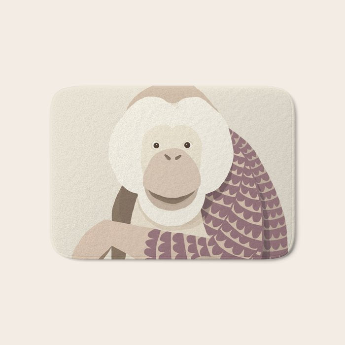 Whimsical Orangutan Bath Mat Gallery Image 1