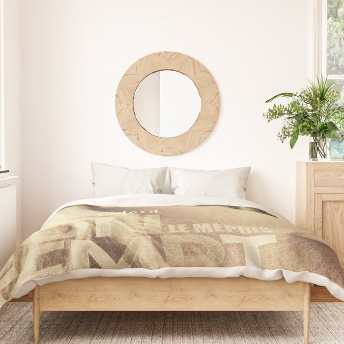 Brigitte Bardot, Contempt, movie poster, Le Mepris, Jean-Luc Godard, Fritz Lang, Duvet Cover Gallery Image 3