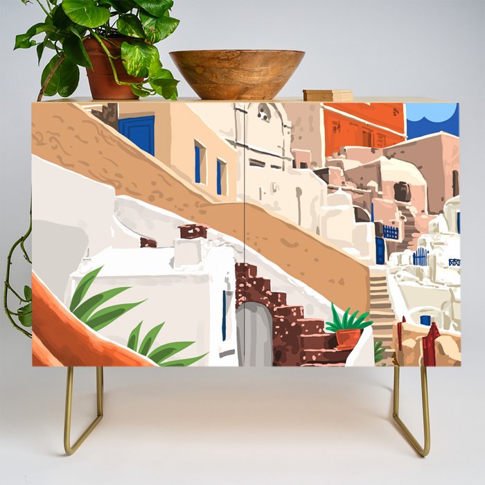 Somewhere Far Far Away | Sicily Italy Greece Architecture | Travel Buildings Beautiful Cityscape Credenza Gallery Image 1