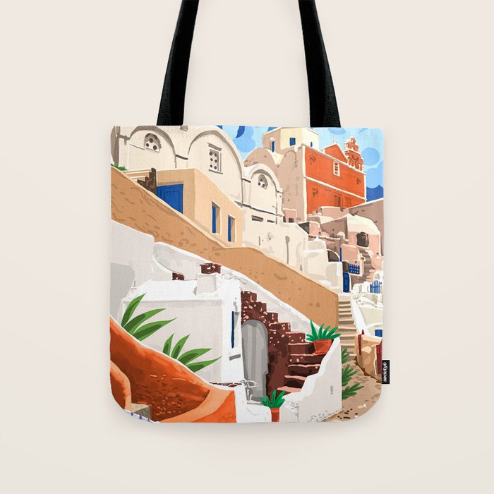 Somewhere Far Far Away | Sicily Italy Greece Architecture | Travel Buildings Beautiful Cityscape Tote Bag Gallery Image 1