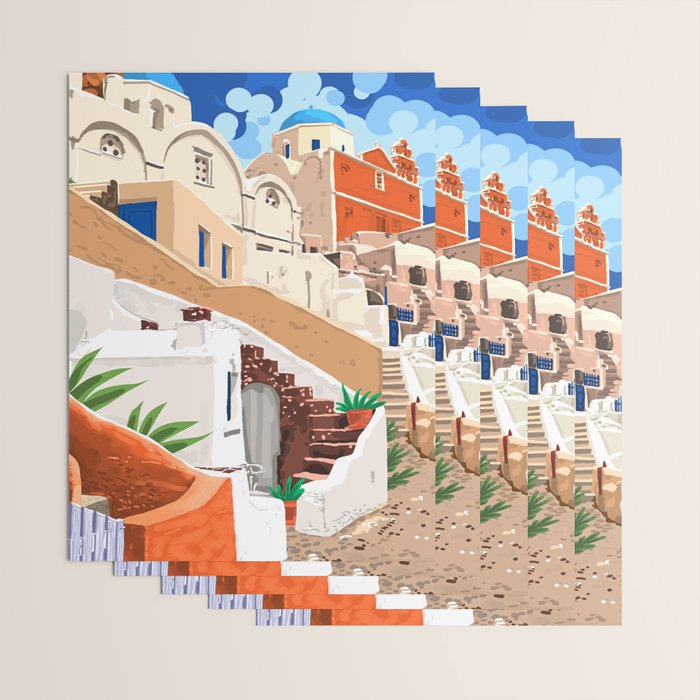 Somewhere Far Far Away | Sicily Italy Greece Architecture | Travel Buildings Beautiful Cityscape Wrapping Paper Gallery Image 3