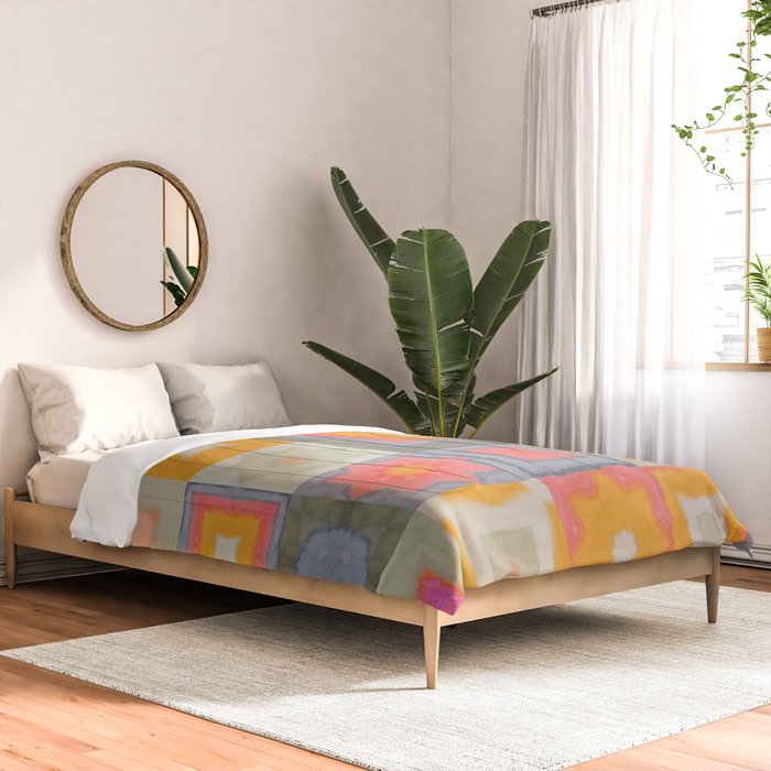 Watercolor Tiles Comforter Gallery Image 2