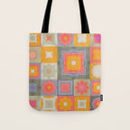 Watercolor Tiles Tote Bag Gallery Image 1