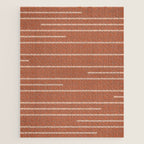 Geometric Art, Colorful Stripes, Terracotta Jigsaw Puzzle Gallery Image 1