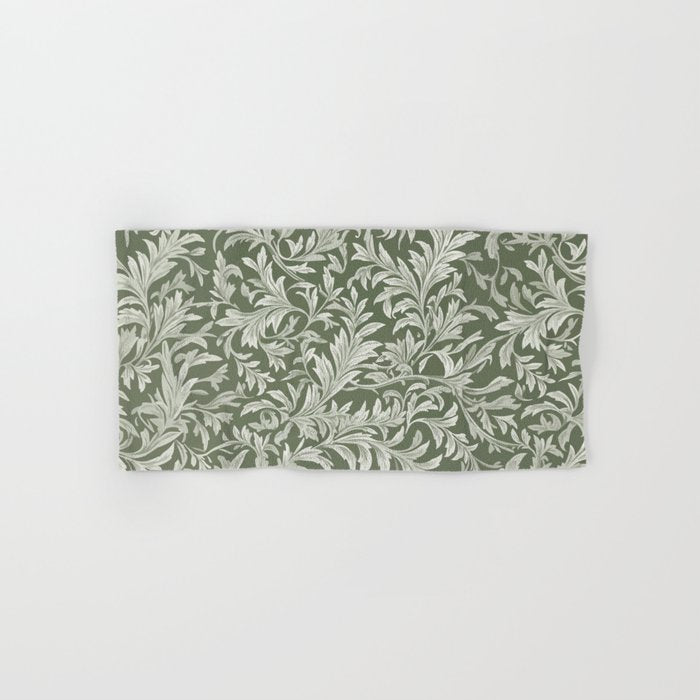 Countryside Bloom Sage Leaf Bath Towel Gallery Image 1