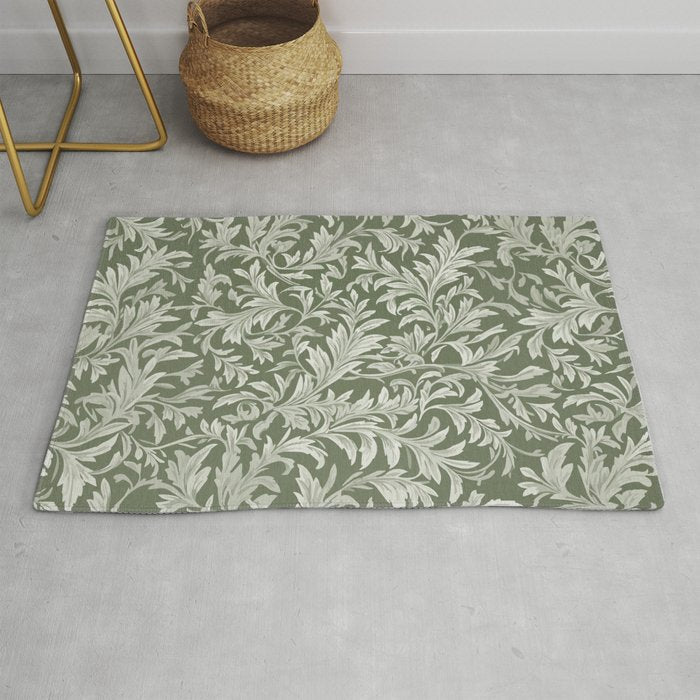 Countryside Bloom Sage Leaf Rug Gallery Image 1