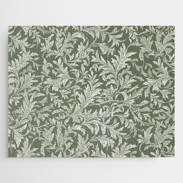 Countryside Bloom Sage Leaf Jigsaw Puzzle Gallery Image 1