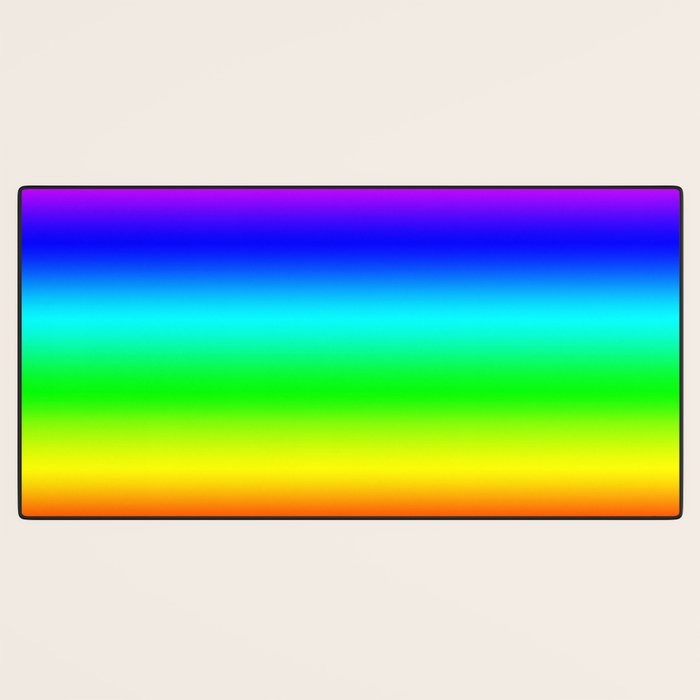 Modern Bright Rainbow Colors Ombre Desk Mat Gallery Image 3
