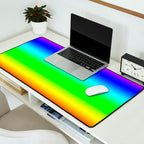 Modern Bright Rainbow Colors Ombre Desk Mat Gallery Image 2