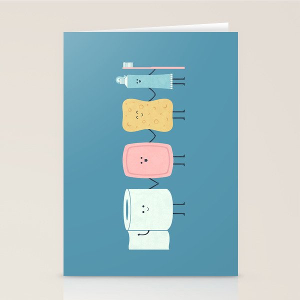 The Bathroom Gang Stationery Card Gallery Image 1