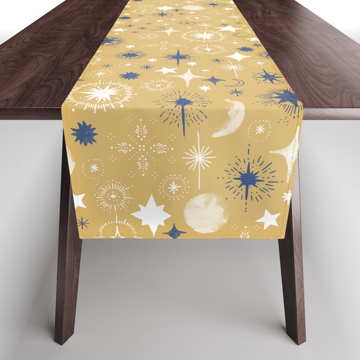 Illuminated star sky A Table Runner Gallery Image 1