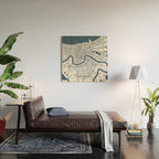 New Orleans City Map of Louisiana, USA - Coastal Wood Wall Art Gallery Image 2