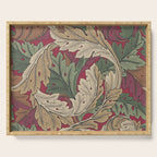 William Morris Acanthus Leaves Madder Thyme Red Green Vintage Pattern Serving Tray Gallery Image 1