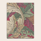 William Morris Acanthus Leaves Madder Thyme Red Green Vintage Pattern Notebook Gallery Image 4