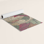 William Morris Acanthus Leaves Madder Thyme Red Green Vintage Pattern Yoga Mat Gallery Image 2