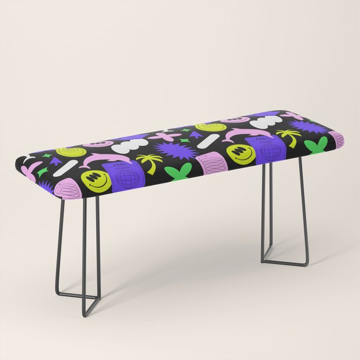 Trendy y2k sticker art pattern Bench Gallery Image 1