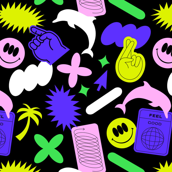 Trendy y2k sticker art pattern Coffee Mug Gallery Image 2