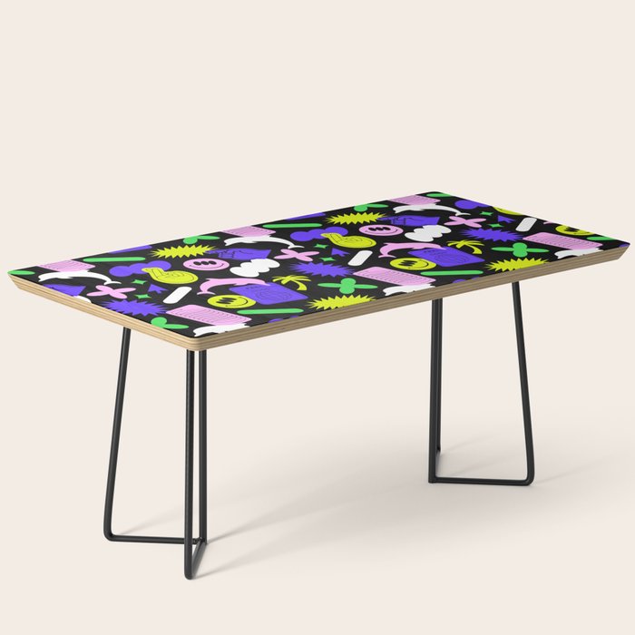 Trendy y2k sticker art pattern Coffee Table Gallery Image 1