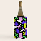 Trendy y2k sticker art pattern Wine Chiller Gallery Image 1