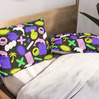 Trendy y2k sticker art pattern Pillow Sham Gallery Image 2