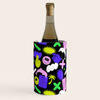 Trendy y2k sticker art pattern Wine Chiller Gallery Image 3
