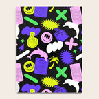 Trendy y2k sticker art pattern Notebook Gallery Image 4
