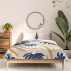 Harper Floral Print, Navy, Mustard and Beige Comforter Gallery Image 3