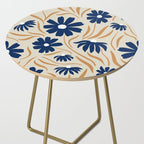 Harper Floral Print, Navy, Mustard and Beige Side Table Gallery Image 2