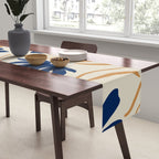 Harper Floral Print, Navy, Mustard and Beige Table Runner Gallery Image 2