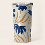 Harper Floral Print, Navy, Mustard and Beige Travel Mug Gallery Image 2